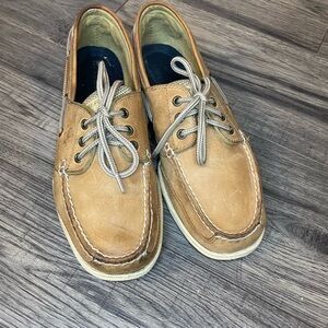 Sperry topsiders top-siders Tan Leather Loafers Women's Size 8 boat shoes